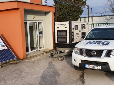 elektrocentrála na stavbu
